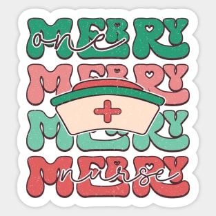 One Merry Nurse Sticker